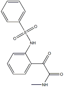 N-[2-[[(Methylamino)carbonyl]carbonyl]phenyl]benzenesulfonamide 구조식 이미지