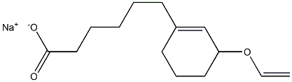 6-(3-Ethenyloxy-1-cyclohexenyl)hexanoic acid sodium salt 구조식 이미지