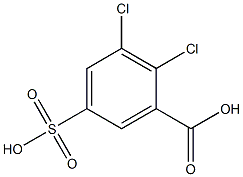 2,3-Dichloro-5-sulfobenzoic acid 구조식 이미지