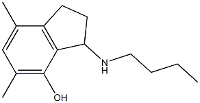 3-Butylamino-2,3-dihydro-5,7-dimethyl-1H-inden-4-ol Structure