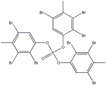 Phosphoric acid tris(2,3,5-tribromo-4-methylphenyl) ester 구조식 이미지
