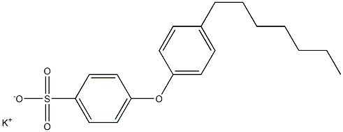4-(4-Heptylphenoxy)benzenesulfonic acid potassium salt 구조식 이미지