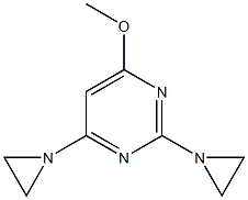 2,4-Bis(1-aziridinyl)-6-methoxypyrimidine 구조식 이미지