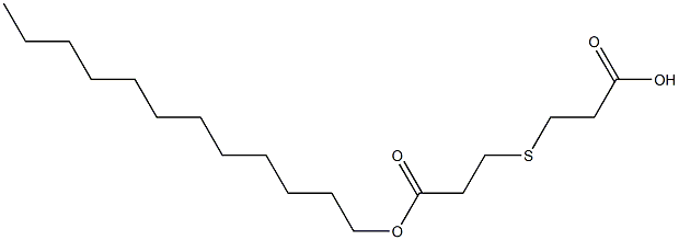 3,3'-Thiodipropionic acid hydrogen 1-dodecyl ester 구조식 이미지