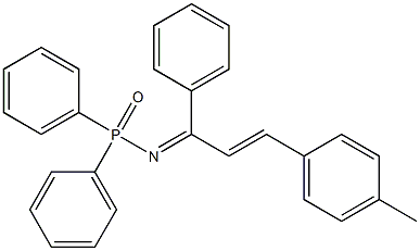 N-(Diphenylphosphinyl)-3-(4-methylphenyl)-1-phenyl-2-propen-1-imine Structure