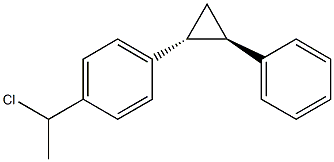 (1R,2R)-1-Phenyl-2-[4-(1-chloroethyl)phenyl]cyclopropane Structure