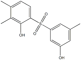 2,3'-Dihydroxy-3,4,5'-trimethyl[sulfonylbisbenzene] Structure