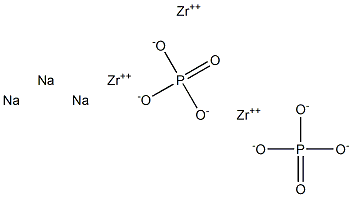 Phosphoric acid sodiumzirconium(II) salt 구조식 이미지