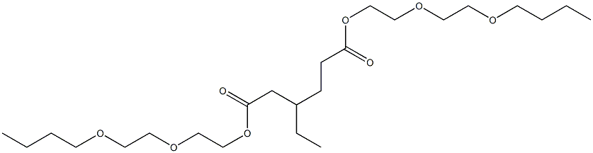 3-Ethyladipic acid bis[2-(2-butoxyethoxy)ethyl] ester Structure