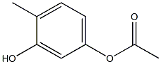 Acetic acid 3-hydroxy-4-methylphenyl ester 구조식 이미지