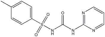 1-(4-Methylphenylsulfonyl)-3-(2-pyrimidinyl)urea Structure