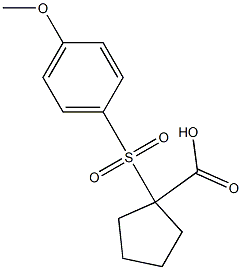 1-(4-Methoxyphenylsulfonyl)cyclopentane-1-carboxylic acid Structure