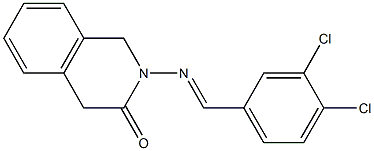 1,4-Dihydro-2-[(3,4-dichlorobenzylidene)amino]isoquinolin-3(2H)-one Structure