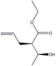 (2R,3S)-2-Allyl-3-hydroxybutanoic acid ethyl ester Structure