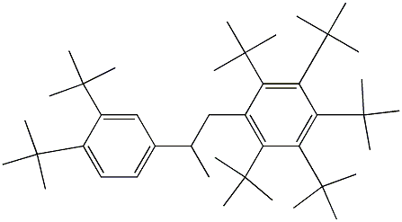 1-(Penta-tert-butylphenyl)-2-(3,4-di-tert-butylphenyl)propane Structure