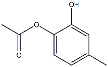 Acetic acid 2-hydroxy-4-methylphenyl ester 구조식 이미지