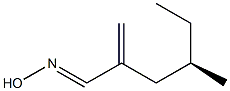 [R,(-)]-4-Methyl-2-methylenehexanaloxime Structure