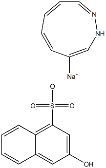 4-Diazonio-3-hydroxy-1-naphthalenesulfonic acid sodium salt Structure