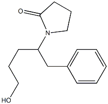 1-[1-[Benzyl]-4-hydroxybutyl]pyrrolidin-2-one 구조식 이미지