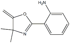 2-(2-Aminophenyl)-4,5-dihydro-4,4-dimethyl-5-methyleneoxazole 구조식 이미지