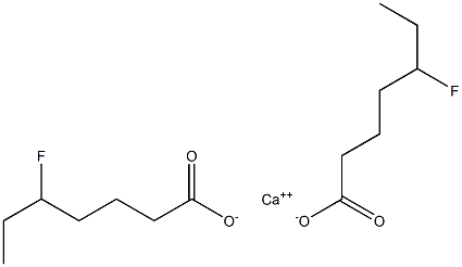 Bis(5-fluoroheptanoic acid)calcium salt 구조식 이미지