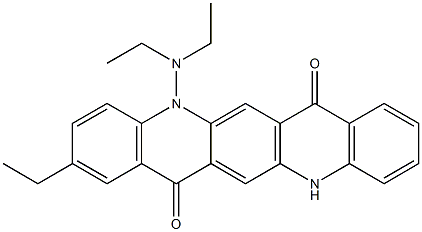 5-(Diethylamino)-2-ethyl-5,12-dihydroquino[2,3-b]acridine-7,14-dione 구조식 이미지