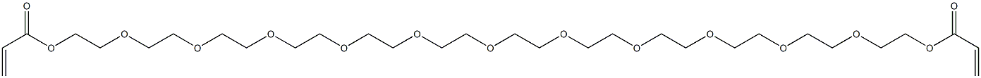 Diacrylic acid 3,6,9,12,15,18,21,24,27,30,33-undecaoxapentatriacontane-1,35-diyl ester 구조식 이미지
