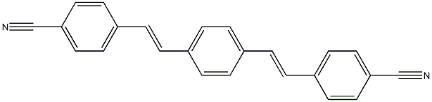 4,4'-[p-Phenylenebis[(E)-1,2-ethenediyl]]bis(benzonitrile) Structure