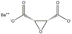 (2S,3R)-2,3-Oxiranedicarboxylic acid barium salt Structure