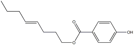 4-Hydroxybenzoic acid 4-octenyl ester Structure