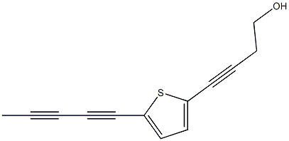 4-[5-(1,3-Pentadiynyl)-2-thienyl]-3-butyne-1-ol Structure