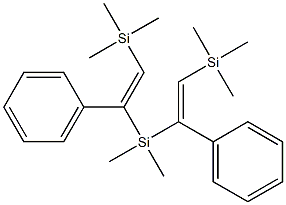 Bis[1-phenyl-2-(trimethylsilyl)ethenyl]dimethylsilane Structure