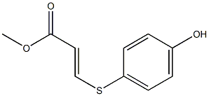 (E)-3-[(4-Hydroxyphenyl)thio]acrylic acid methyl ester 구조식 이미지