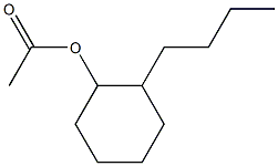 Acetic acid 2-butylcyclohexyl ester 구조식 이미지