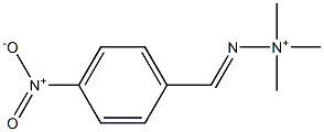 [(E)-4-Nitrophenylmethyleneamino]trimethylaminium Structure