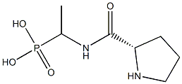[1-(L-Prolylamino)ethyl]phosphonic acid 구조식 이미지