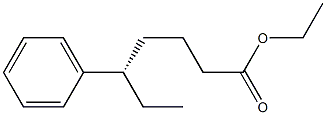 [S,(+)]-5-Phenylheptanoic acid ethyl ester Structure