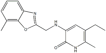 5-Ethyl-6-methyl-3-[[(7-methylbenzoxazol-2-yl)methyl]amino]pyridin-2(1H)-one 구조식 이미지