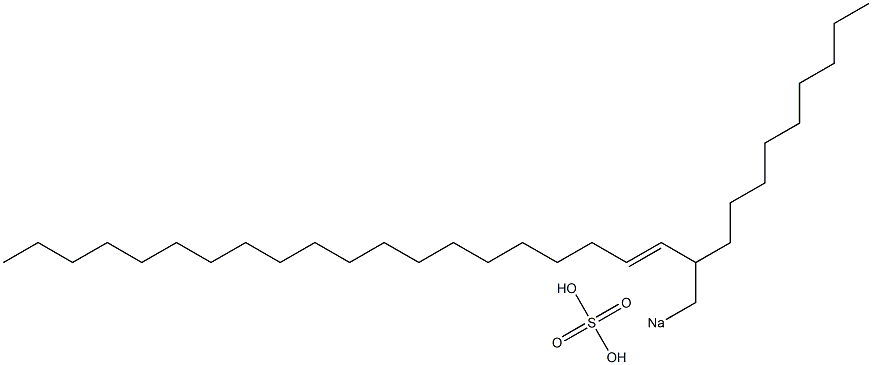 Sulfuric acid 2-nonyl-3-docosenyl=sodium ester salt 구조식 이미지