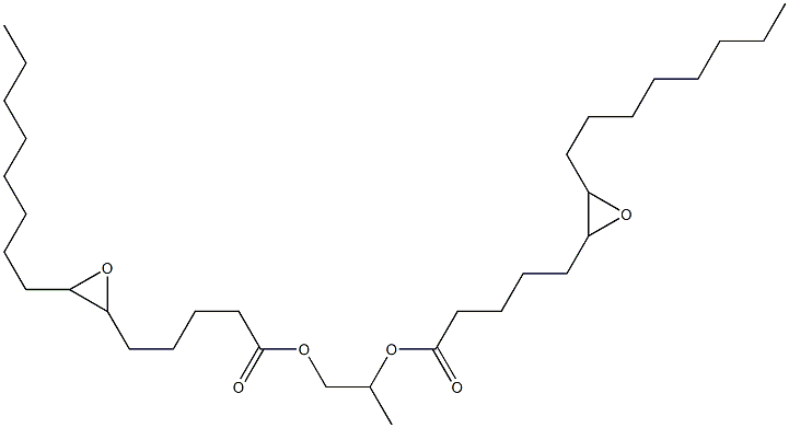 Bis(6,7-epoxypentadecanoic acid)1,2-propanediyl ester 구조식 이미지