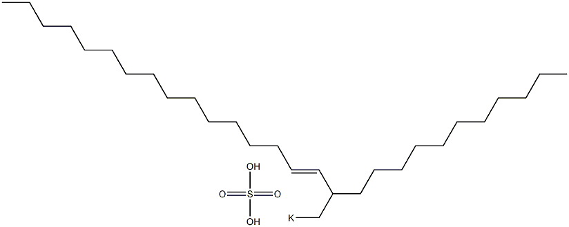 Sulfuric acid 2-undecyl-3-octadecenyl=potassium ester salt 구조식 이미지