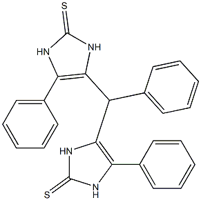 4,4'-Phenylmethylenebis(5-phenyl-4-imidazoline-2-thione) 구조식 이미지