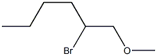 2-Bromo-1-methoxyhexane Structure