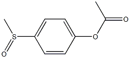 Acetic acid 4-methylsulfinylphenyl ester 구조식 이미지