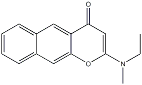 2-(Ethylmethylamino)-4H-naphtho[2,3-b]pyran-4-one Structure