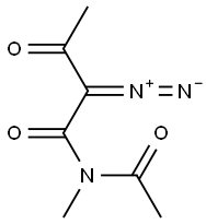 2-Diazo-N-methyl-N-acetyl-3-oxobutanamide 구조식 이미지