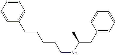 N-[(S)-1-Methyl-2-phenylethyl]-5-phenylpentan-1-amine Structure