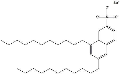 6,8-Diundecyl-2-naphthalenesulfonic acid sodium salt Structure