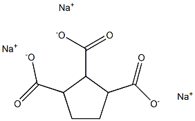 1,2,3-Cyclopentanetricarboxylic acid trisodium salt 구조식 이미지