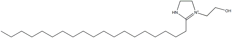 1-(2-Hydroxyethyl)-2-nonadecyl-1-imidazoline-1-ium Structure